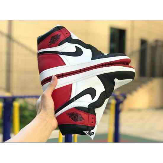 Air Jordan 1 Black Toe High OG Men Shoes